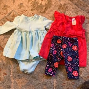 Set of 3-6 month girl outfits